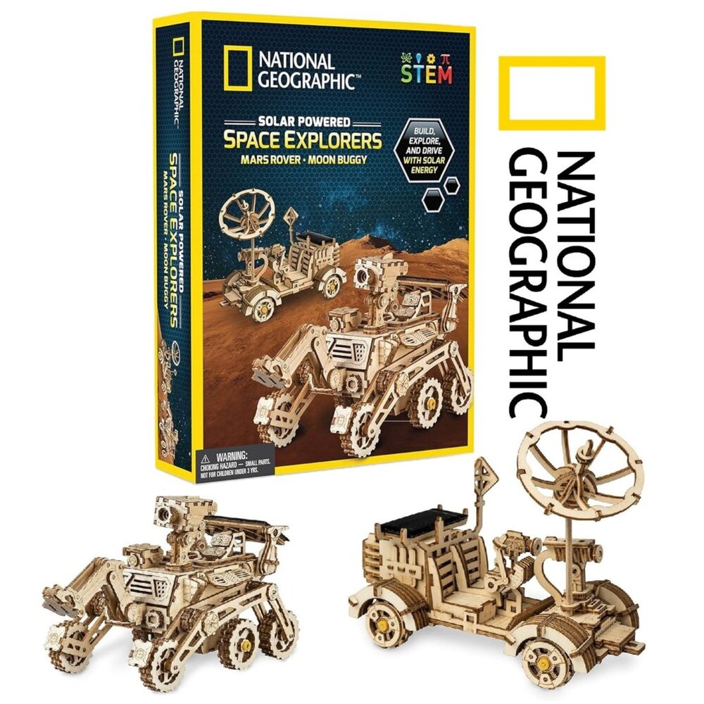 NEW NATIONAL GEOGRAPHIC Solar Model Kit Wooden 3D Puzzle Models NASA Space Explo